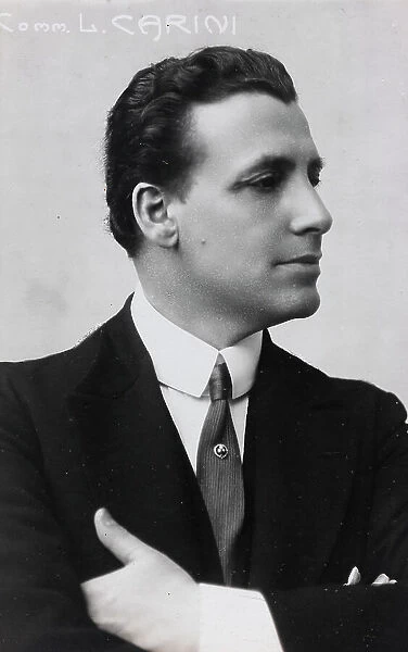 Portrait of Luigi Carini (1869-1943), Italian actor and comedian; postcard