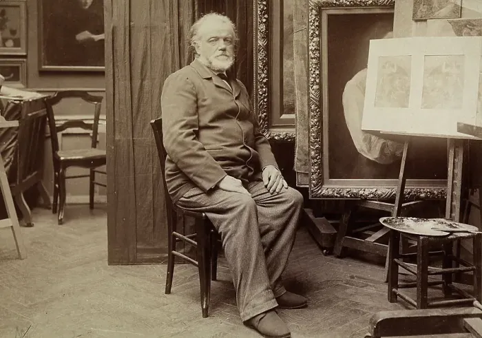 Framed Print : Portrait of a painter in his studio Framed Print : Portrait of a painter in his studio