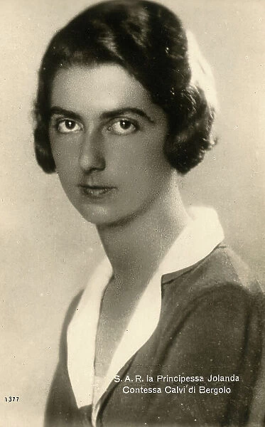 Princess Yolanda of Savoy (1901-1986), Countess of Bergolo