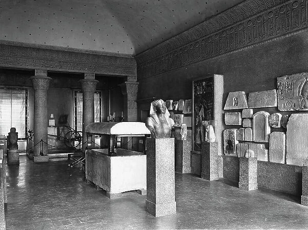 A room in the Egyptian Section of the Museo Archeologico in Florence, Tuscany