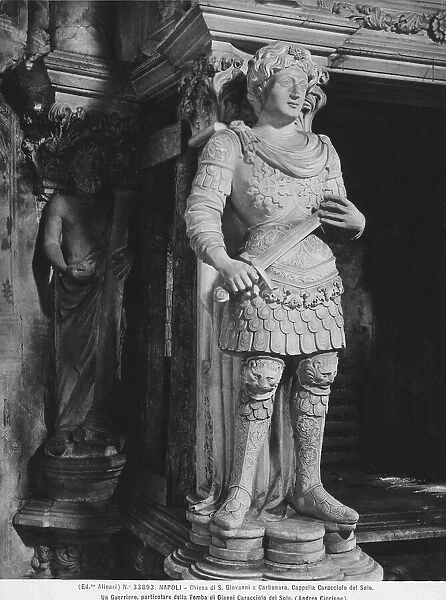 A soldier: statue belonging to the tomb of Gianni Caracciolo, Grand Seneschal of the Kingdom of Naples, located in the Caracciolo del Sole Chapel in the church of San Giovanni a Carbonara, Naples