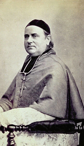 Three-quarter length portrait of the bishop of Poitiers