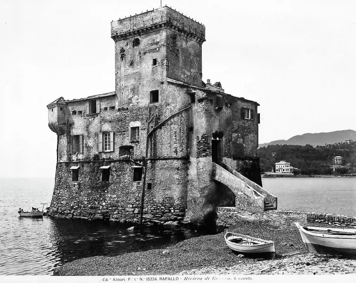 Framed Print : View of the Castle in Rapallo Framed Print : View of the Castle in Rapallo