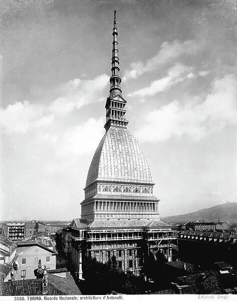 View of the Mole Antonelliana, emblem of the city of Turin
