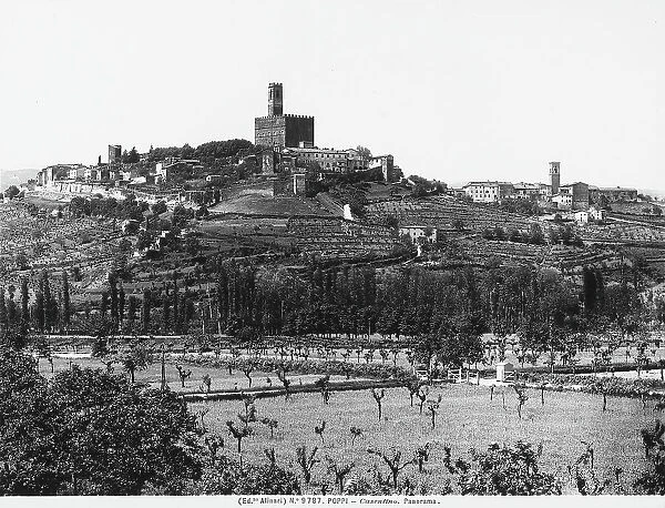 View of Poppi with the castle, Arezzo