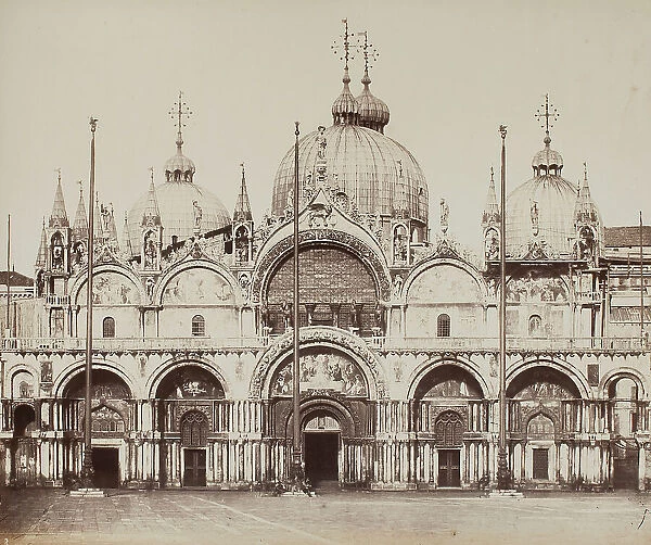 View of the San Marco Church, Piazza San Marco, Venice