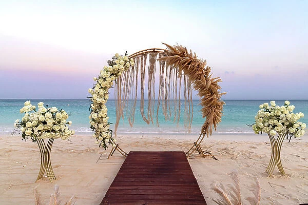 Aruba, Eagle Beach, Beach Wedding Setting