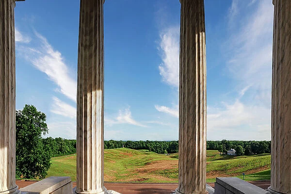 Mississippi, Vicksburg, Overview of the Battle Field from the Illinois State Memorial (1899)
