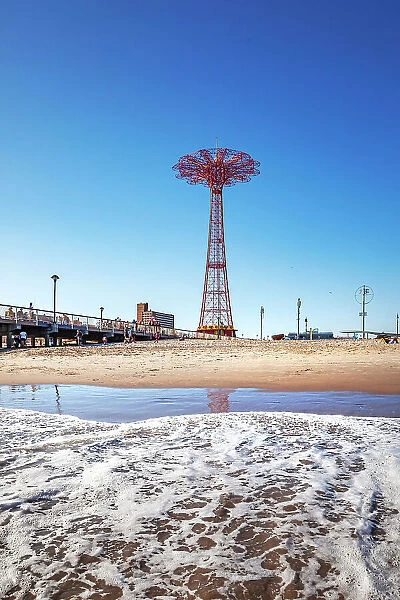 New York City, Brooklyn, Coney Island, beach