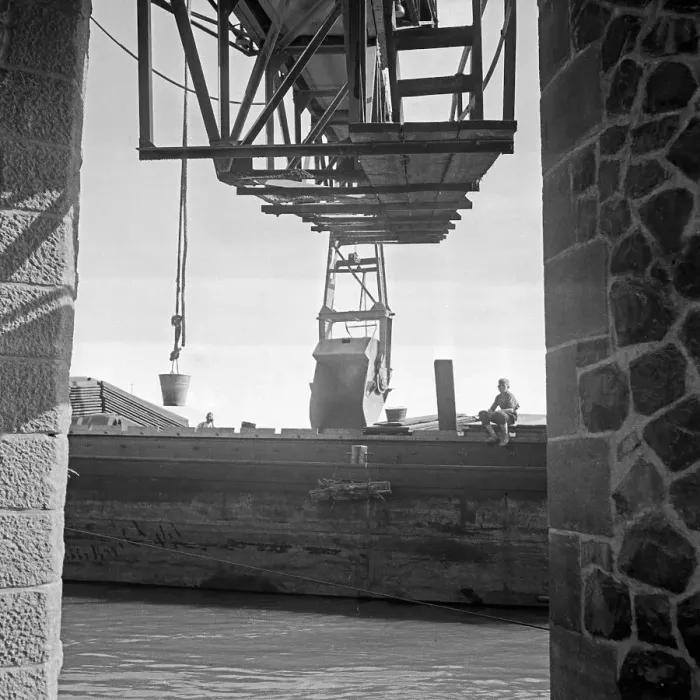 Framed Print : Basalt Quarry Conveyor Print Framed Print : Basalt Quarry Conveyor Print