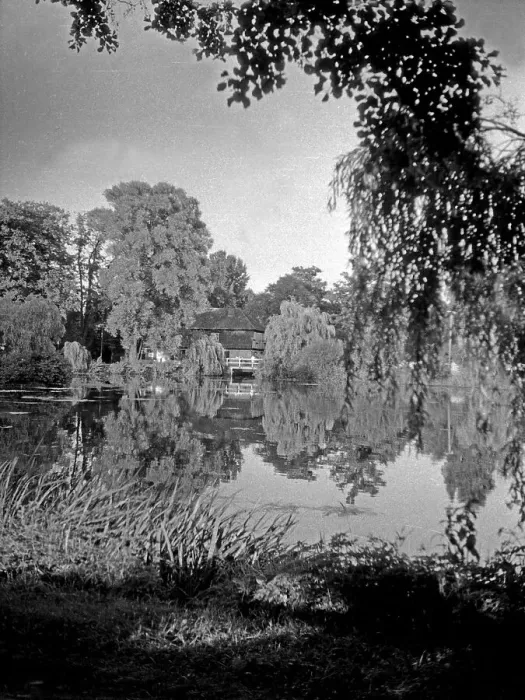 Framed Print : Danzig Landschaft Print, Black and White Framed Print : Danzig Landschaft Print, Black and White