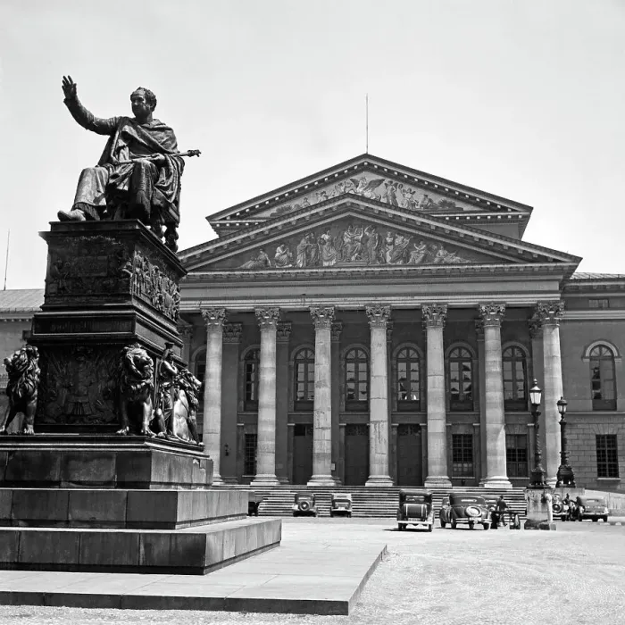 Framed Print : Munich National Theatre Print, 1930s Framed Print : Munich National Theatre Print, 1930s