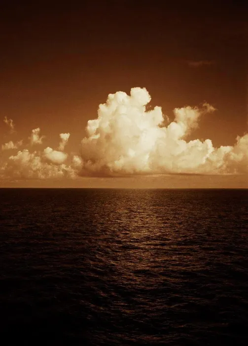 Framed Print : Clouds Above the Ocean Print Framed Print : Clouds Above the Ocean Print