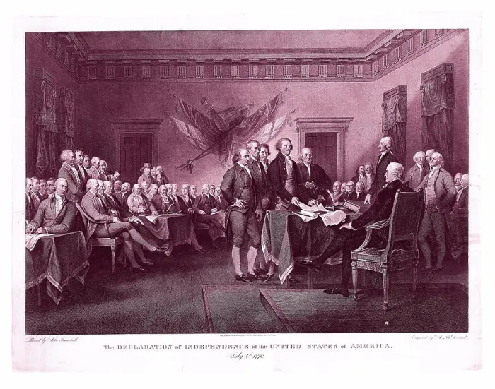 Framed Print : Print of The Declaration of Independence Framed Print : Print of The Declaration of Independence