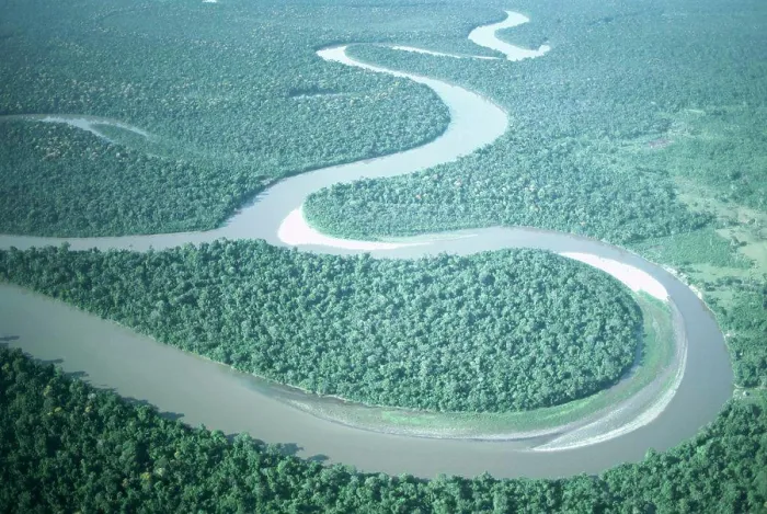 Framed Print : Amazon River Print - High Angle View Framed Print : Amazon River Print - High Angle View