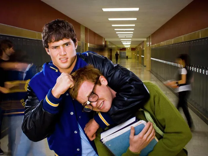Framed Print : High School Jock and Nerd Print