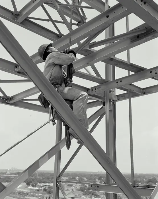 Framed Print : Construction Worker Print, New Orleans