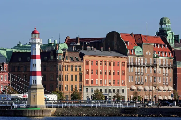 Framed Print : Malmo Harbor Lighthouse Print Framed Print : Malmo Harbor Lighthouse Print