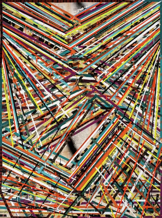 Framed Print : Abstract Painting Print: Vibrant Colors in Dynamic Movement Framed Print : Abstract Painting Print: Vibrant Colors in Dynamic Movement