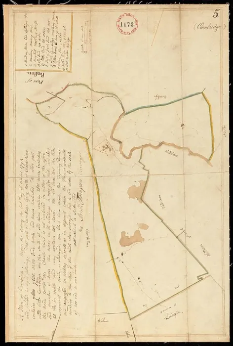 Framed Print : Print of 1795 Cambridge Map Framed Print : Print of 1795 Cambridge Map