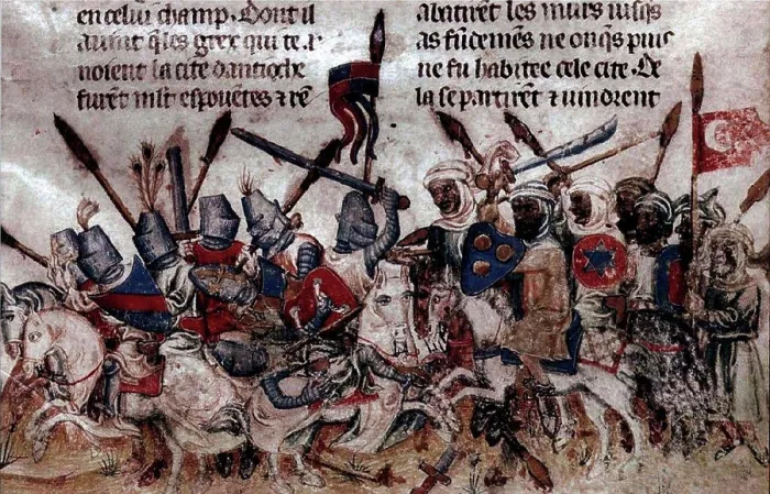 Framed Print : Print of the Siege of Antioch, circa 1200 Framed Print : Print of the Siege of Antioch, circa 1200
