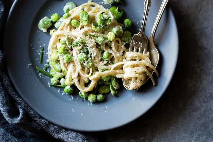Framed Print : Spring Vegetable Pasta Print Framed Print : Spring Vegetable Pasta Print
