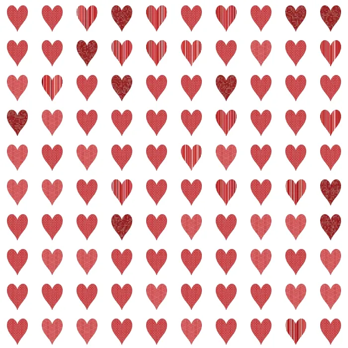 Framed Print : 100 Red Hearts Print by 100redhearts