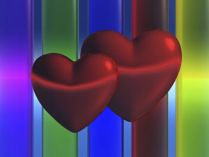 Framed Print : Print of Two Interlocking Hearts Framed Print : Print of Two Interlocking Hearts