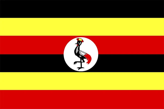 Framed Print : Uganda Flag Print - 2D Vector Illustration