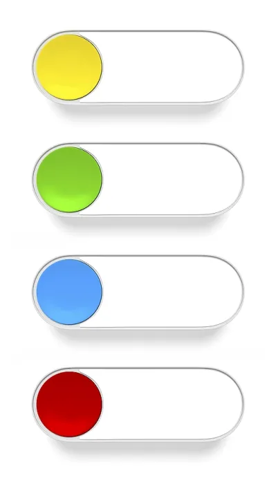 Framed Print : 3D Rendering of a Push Button in Different Colors Print Framed Print : 3D Rendering of a Push Button in Different Colors Print