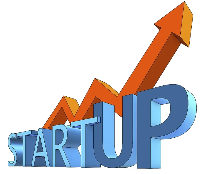 Framed Print : 3D Rendering of Startup Icon Print