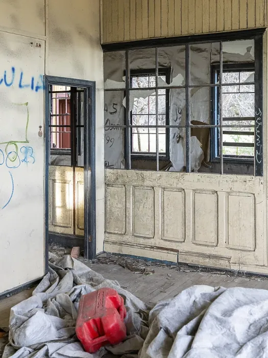 Framed Print : Abandoned Administration Building Print, Puente Alto, Chile