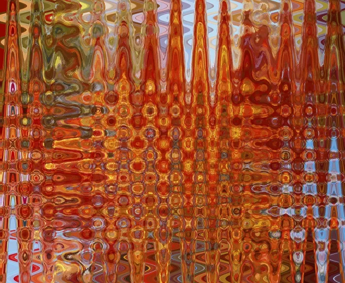Framed Print : Abstract Blur Print - Vibration of Colors