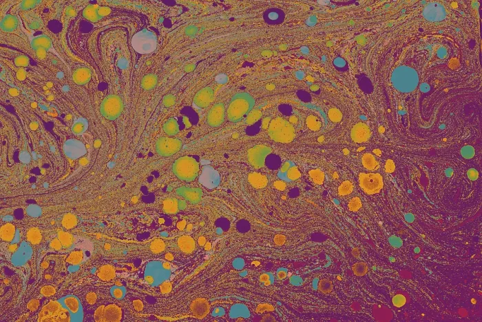 Framed Print : Abstract Marbling Print for Fabric