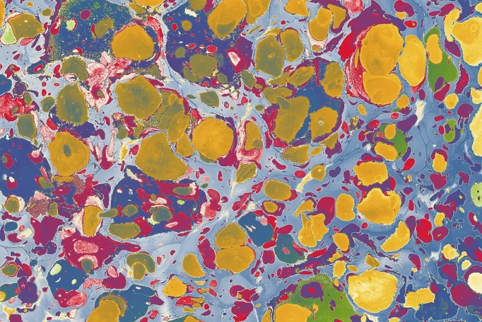 Framed Print : Abstract Marbling Print for Fabric