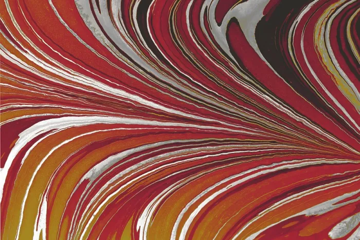 Framed Print : Abstract Marbling Print on Fabric Framed Print : Abstract Marbling Print on Fabric