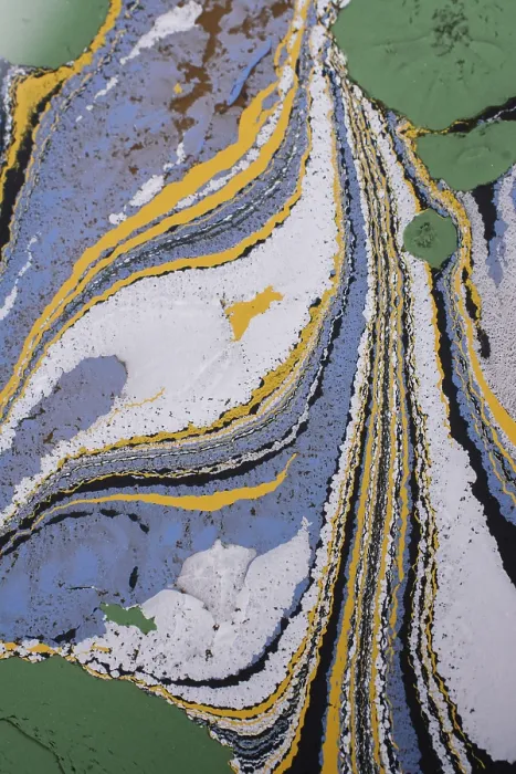 Framed Print : Abstract Marbling Print on Fabric Framed Print : Abstract Marbling Print on Fabric