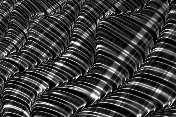 Framed Print : Computer-Generated Abstract Striped Print Framed Print : Computer-Generated Abstract Striped Print