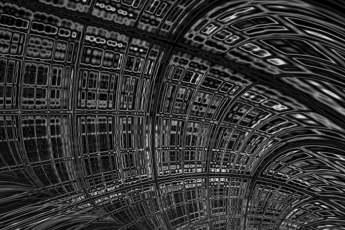 Framed Print : Abstract Technology Print - Fractal Tunnel Background Framed Print : Abstract Technology Print - Fractal Tunnel Background