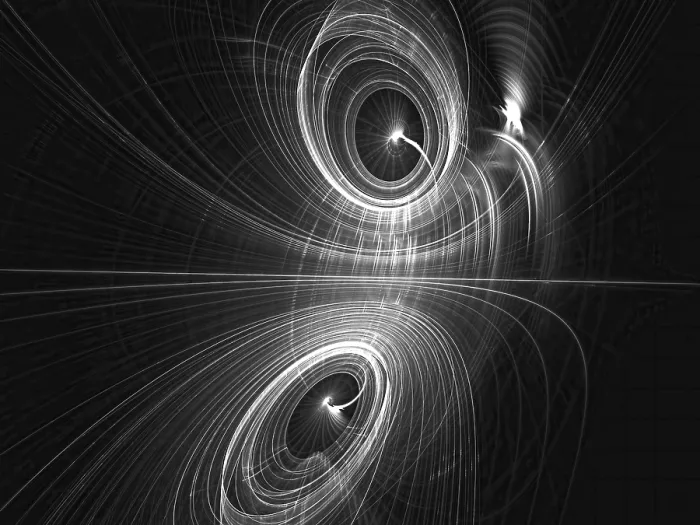 Framed Print : Abstract Technology Print - Fractal Geometry Background Framed Print : Abstract Technology Print - Fractal Geometry Background