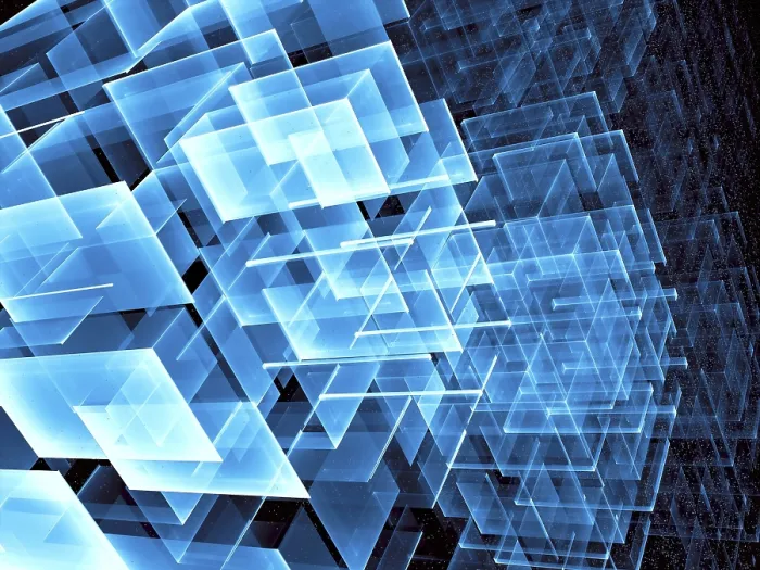 Framed Print : Abstract Sci-Fi Print - Glowing Grid Structure Framed Print : Abstract Sci-Fi Print - Glowing Grid Structure