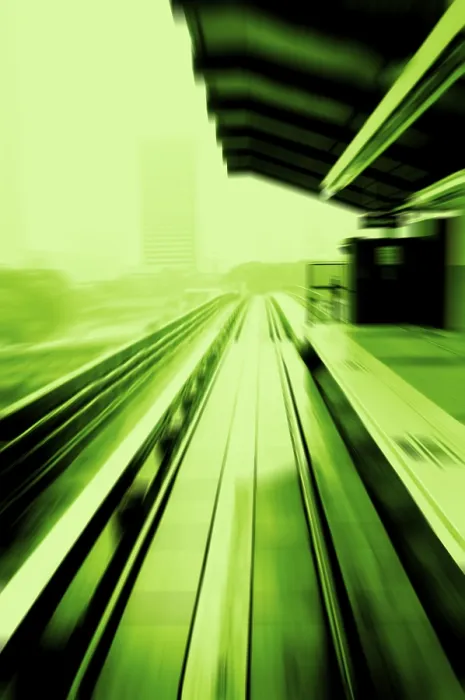 Framed Print : Abstract Train Passing by Platform in Monotone Print Framed Print : Abstract Train Passing by Platform in Monotone Print
