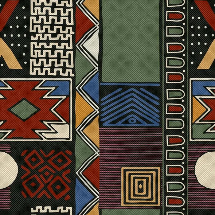 Framed Print : Abstract Tribal Background Print, Vector Seamless Pattern Framed Print : Abstract Tribal Background Print, Vector Seamless Pattern