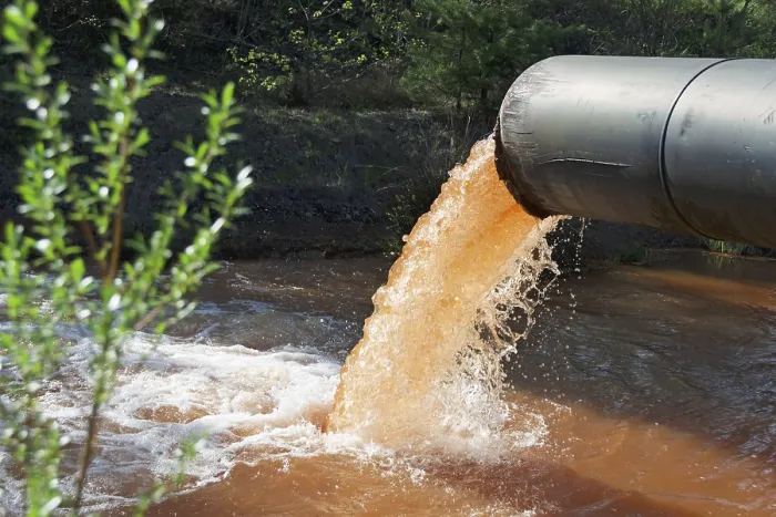 Framed Print : Wastewater Discharge Print: River Emission Framed Print : Wastewater Discharge Print: River Emission