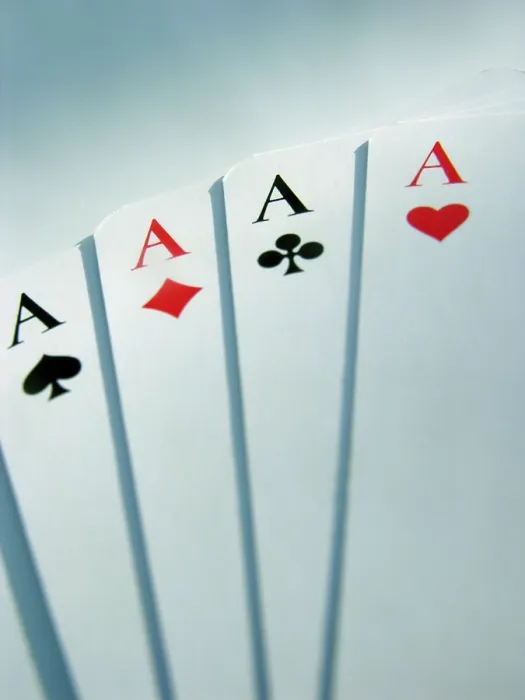 Framed Print : Four Aces Playing Card Print Framed Print : Four Aces Playing Card Print