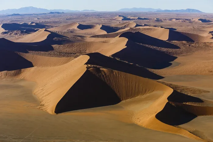 Framed Print : Aerial View Print of Dune Formation at Devils Fork, Namibia Framed Print : Aerial View Print of Dune Formation at Devils Fork, Namibia