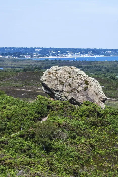 Framed Print : Agglestone Rock Print, Studland, Dorset Framed Print : Agglestone Rock Print, Studland, Dorset