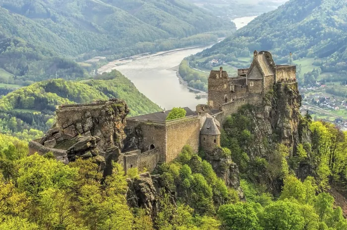 Framed Print : Aggstein Castle Print - Austria Framed Print : Aggstein Castle Print - Austria