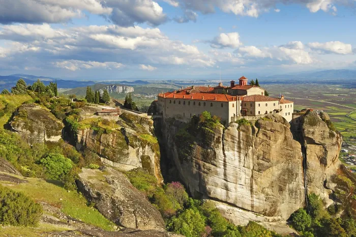 Framed Print : Agios Stephanos Monastery Print, Meteora Greece