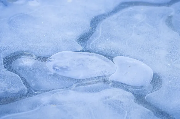 Framed Print : Air Bubbles in Ice Print Framed Print : Air Bubbles in Ice Print